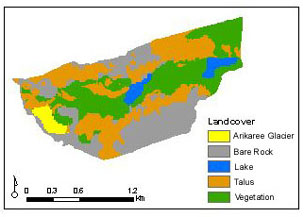 Development of the landcover classification scheme for the Green Lakes Valley